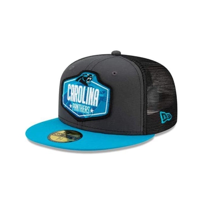 Carolina Panthers Gorra | New Era NFL Draft 59fifty Fitted Cap Mexico - Grises